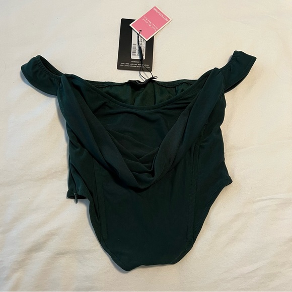 Green Corset Top - Picture 4 of 4